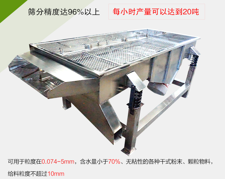 糧食篩分機(jī)各種干式粉末、顆粒物料，給料粒度不超過10mm